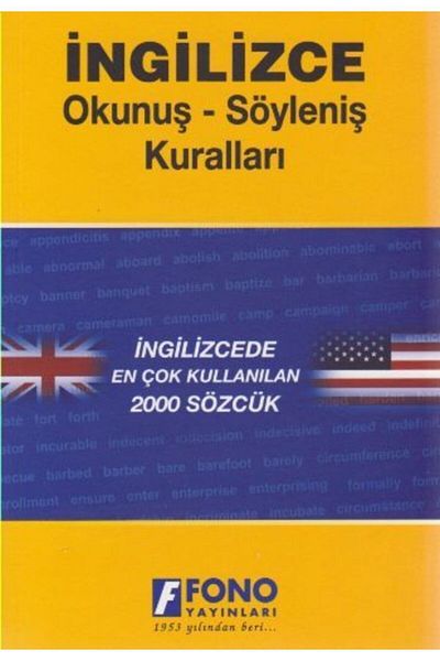 Fono Yayınları English Pronunciation - Pronunciation Rules - Şükrü Meriç