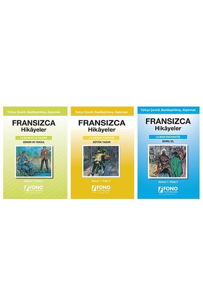 Fono Yayınları French Turkish Stories Grade 1 (3 Books)