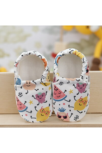 Ella Bonna Cheerful Fruits Baby Booties - Non-Slip Sole, Slipper Slippers