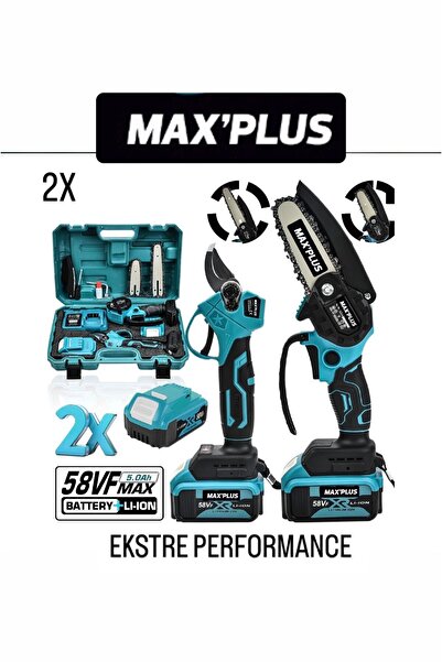 MAXPLUS ŞARZLI 2 Lİ BAĞ MAKASI DAL TESTERE