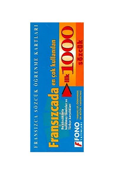 Fono Yayınları Top 1000 Word Cards in French