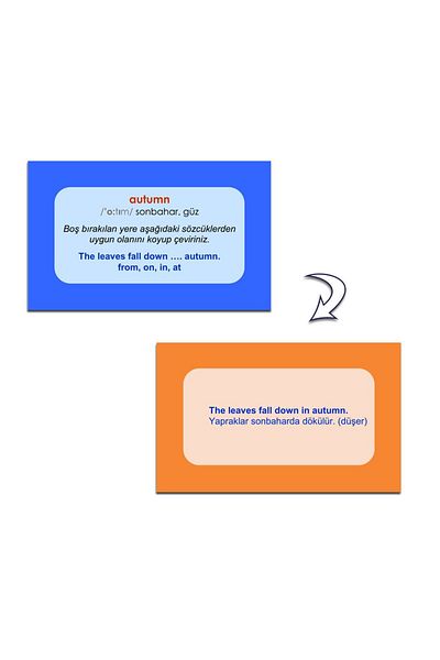 Fono Yayınları English Teaching Cards 1 – 2 (2 Boxes - 600 Cards)