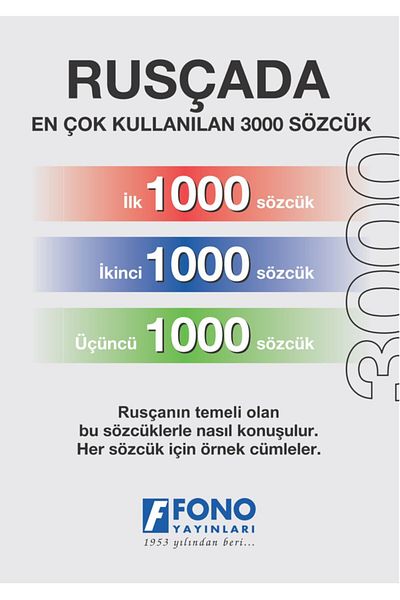 Fono Yayınları First 3000 Words in Russian