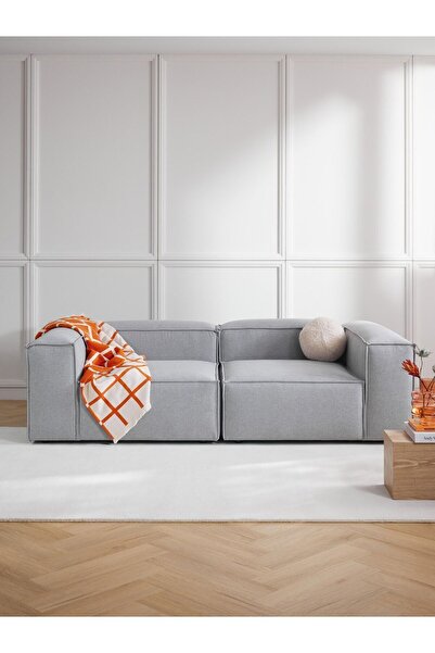 DREAM GARDEN Erduran Mobilya Angelo 2 Modül Modüler Koltuk Ikili Kanepe Keten...