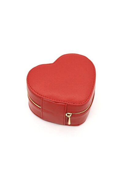 Metro Kuyumculuk Malzemeleri Kalpli Deri Takı Çantası