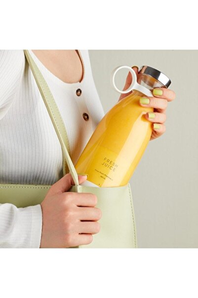 Genel Markalar Taşınabilir Mini Hızlı Blender 350ml Meyve Sıkacağı Kupası, Kablosuz Şarjlı, Smoothie Milkshake