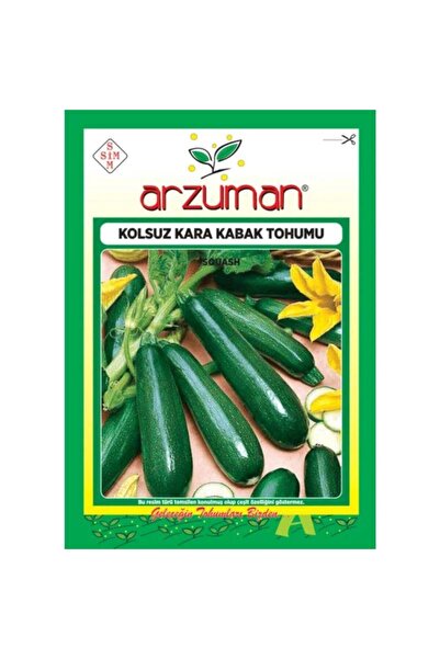 Arzuman Tohum Kolsuz Kara Kabak Tohumu