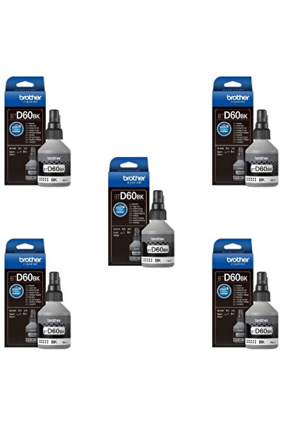 Brother BT-D60BK Siyah Mürekkep Kartuş 5'Lİ Avantaj Paket