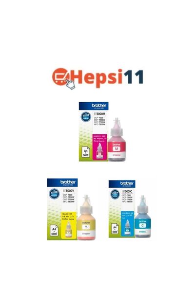 Brother Bt-5000 Dcp-t820dw 3 Renk Orjinal Mürekkep Seti I1auq96