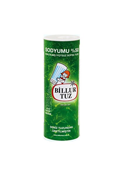 Billur Tuz Sodyumu %50 Azaltılmış 500 gr x 6 Adet