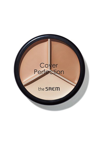THE SAEM Cover Perfection Triple Pot 3'lü Kontür Paleti - 02 Contour Beige (VİONİNE)