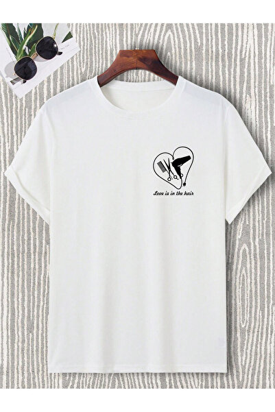 donamod Μπλουζάκι με μοτίβο κομμωτηρίου Unisex Oversize Ψαλίδι Barber