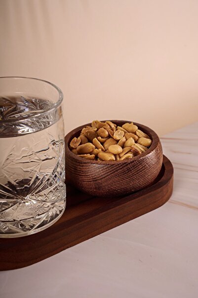 Fhilli Blomus 3-Piece Presentation and Snack Bowl Set with Wooden Base