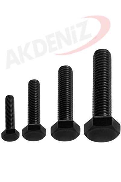 Akdeniz DIN933 M8*90 Mm Siyah Cıvata 100 Adet