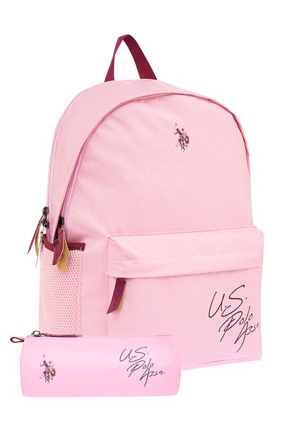 U.S. Polo Assn. US Polo Assn. Ultra Light Girl's Double School Bag Set - Primary School Pen Holder Included PLCAN24227