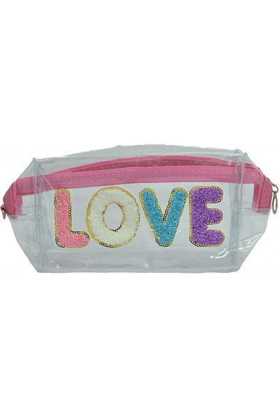 TAROS KIRTASİYE UNICK COLOR LOVE Transparent Taros Pencil Case
