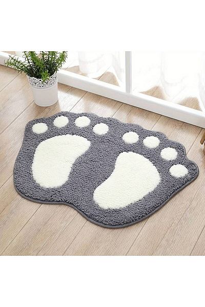 GlassySKY Χαλάκι μπάνιου 40*60cm Microfiber - Αντιολισθητικές ίνες πολυεστέρα, για διακόσμηση δαπέδου