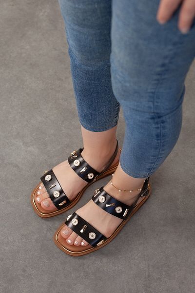Adım Adım Genuine Leather Women's Sandals - Extra Comfortable and Flexible