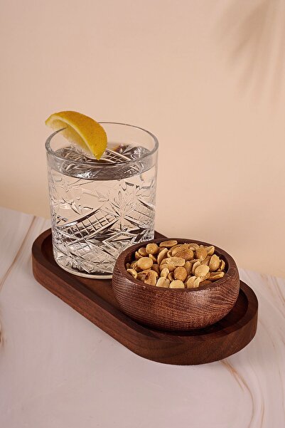 Fhilli Blomus 3-Piece Presentation and Snack Bowl Set with Wooden Base