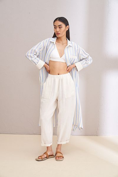 Kuaybe Gider Pantaloni Ecru 4123 - MARE