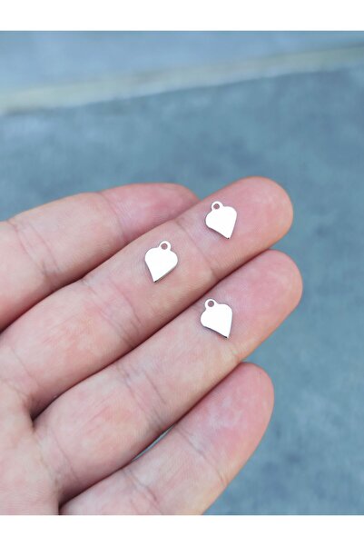 Flower 50 Adet - Kalp Kolye Ucu, Küpe Ucu, Bileklik Sallantı Figür, Takı Süsü