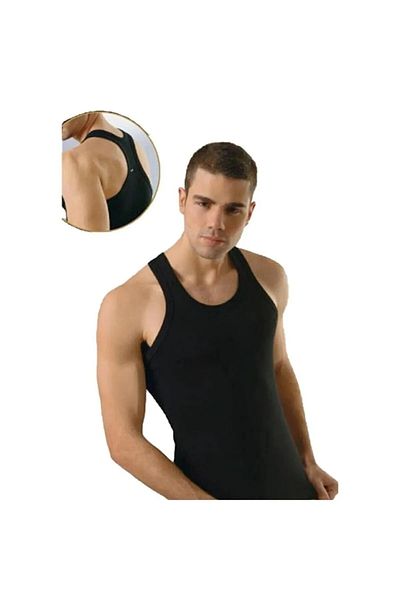 Anıt Men's Sports Undershirt Set of 5 - Rambo Cut, Striped Camisole, 92% Cotton 8% Lycra