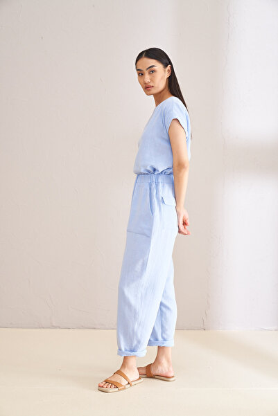 Kuaybe Gider Mare Blue Trousers - 4123 Model