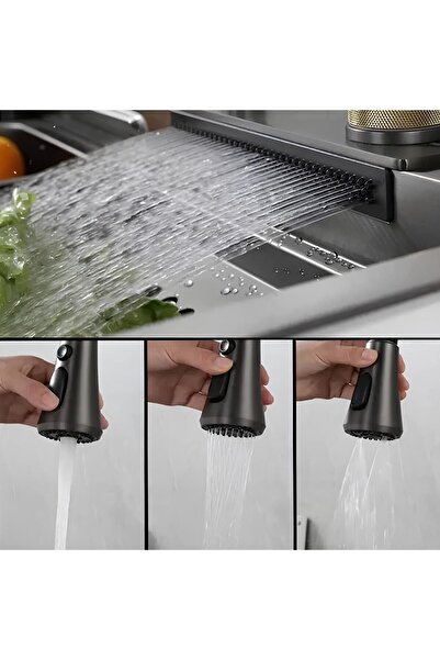 AKHOUSE Akıllı Evye Seti - Multi Functional Smart Sink
