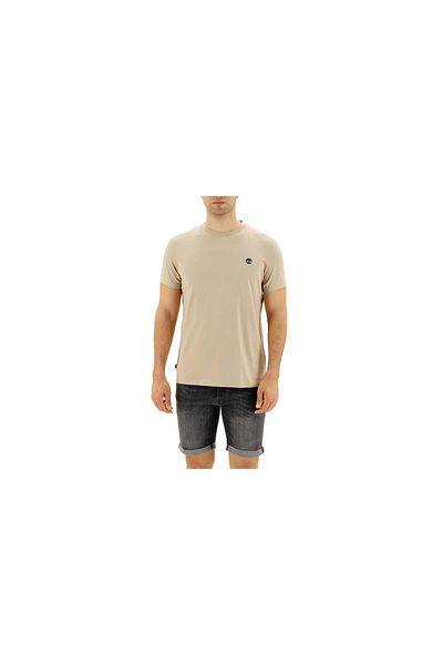 Timberland Ανδρικό T-shirt Cream - Ss Dun-river Crew, Tb0a2bpr2691