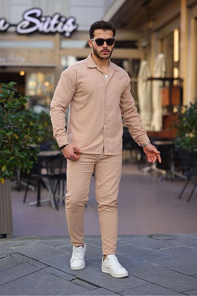 comstar Velvet Suit with Snap Fastener Shirt