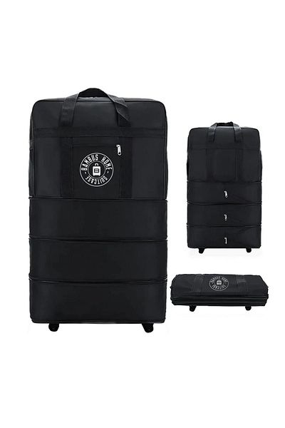 Bambus Home 10 Wheeled Three-Bellow Rolling Suitcase - Giant Size Bag