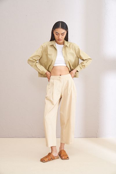 Kuaybe Gider Pantaloni model Beige Kaı 4120