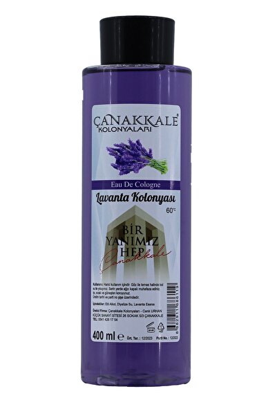 ÇANAKKALE kolonyaları Lavanta Kolonyası - 400 ml - (PET ŞİŞE)
