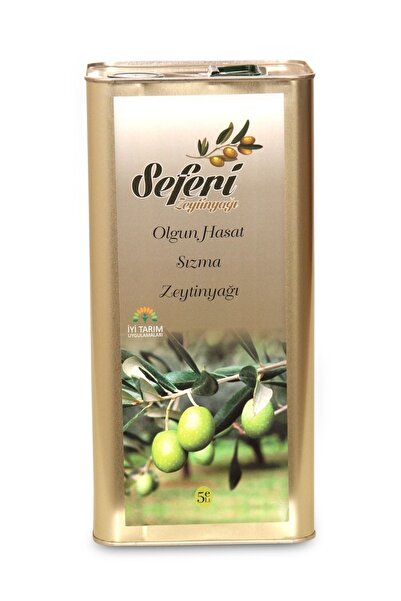 SEFERİ ZEYTİNYAĞI Olgun Hasat Soğuk Sıkım Naturel Sızma Zeytinyağı 5 Lt- Yeni...
