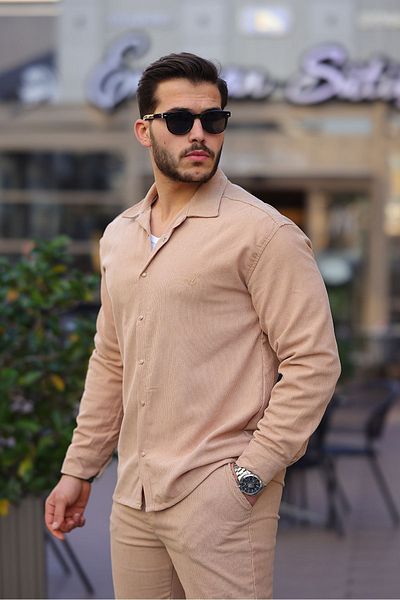 comstar Velvet Suit with Snap Fastener Shirt