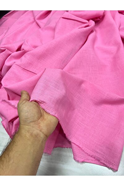 Kumaş Sevdası Bumbac roz și lenjerie de pat sunt drapate, nu se văd în interior (lățimea 150 cm)