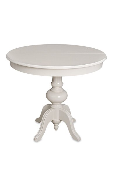 Meser Mobilya Ezine Yuvarlak Baba Ayak Mutfak Masa/iznik Hasırlı Mutfak Sandalye Takımı