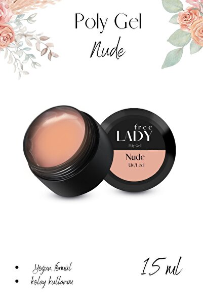 FREELADY Protez Tırnak Poly Jel Uv/led 15ml (NUDE) Polygel