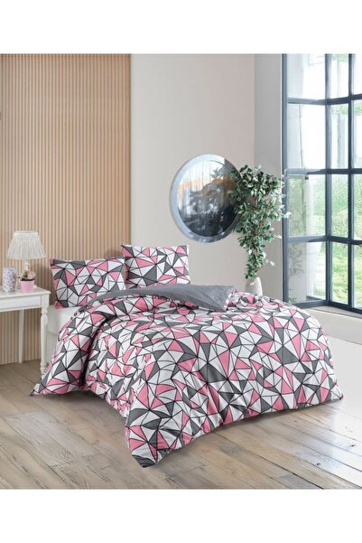 uykulife home collection UYKULIFE Set cuvertură de pilota triunghiulară roz