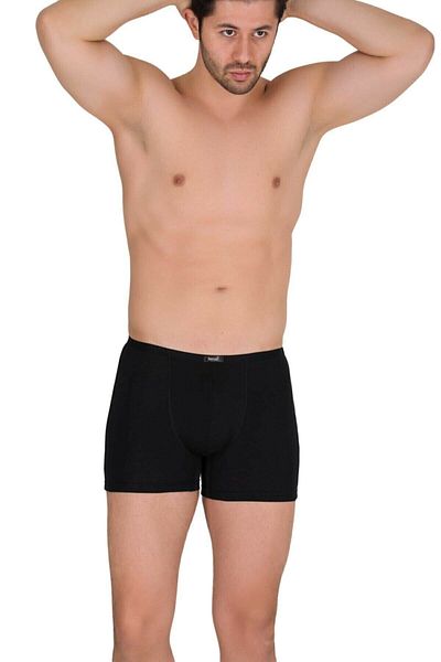 Berrak 6 τμχ Μαύρο Χρώμα Modal Boxers με Λεπτή Ζώνη