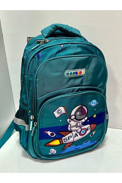 ÇÇS Boy - Turquoise Green, Planetary, Multi-Eye Large Size Backpack 51745