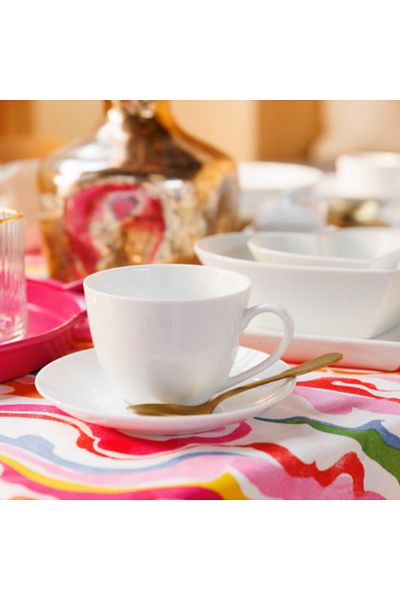 MIKASA Chalk Porcelain 2-Piece 220ml Tea Set - Cup and Saucer