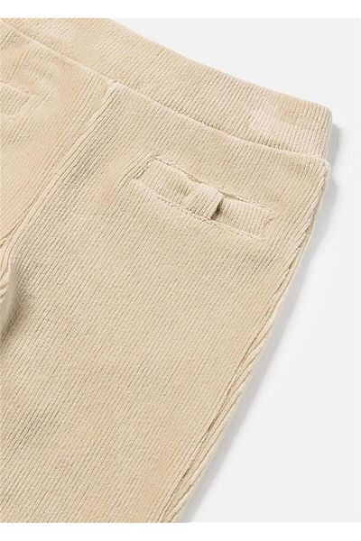 MAYORAL Cream Baby Girl Velvet Trousers - 514 Model