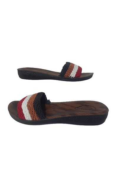 Jasmine Papuci de zi cu zi eleganti negru-rosu pentru fete - jsmne5477