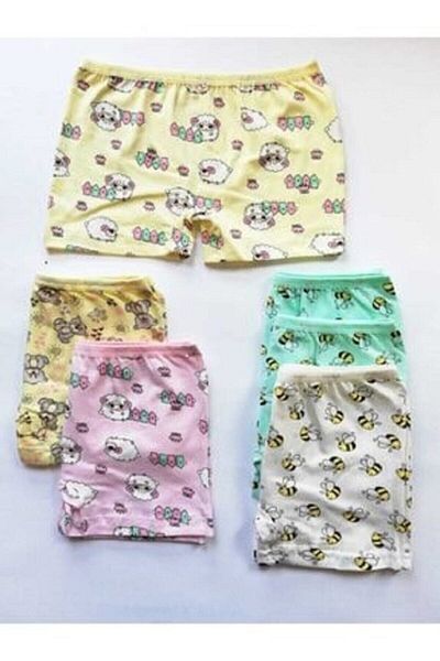 KOTA İÇ GİYİM Kota 6-Pack Multi-Colored Patterned Girl's Boxers (PANTIES, PANTIES) 3400