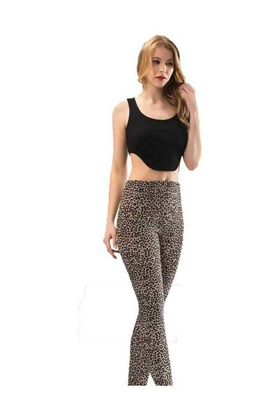 KOTA Γυναικείο καλσόν Nation Leopard Leg Folded Leopard Sm