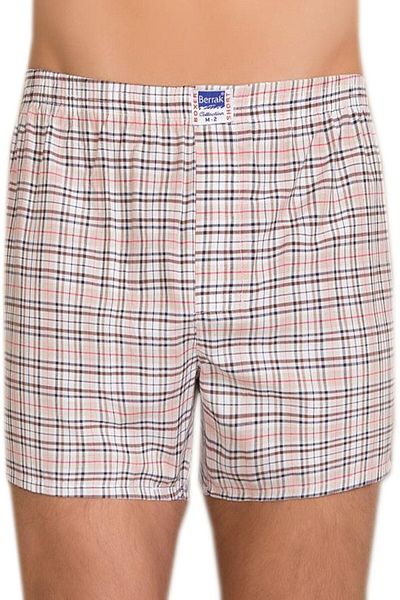 Berrak Ανδρικά Μικτά Μοτίβα 3 συσκευασιών Poplin Boxers ELF568BER10523