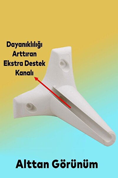 Badem10 Aspen Lüks 15 Cm (BEYAZ) Ayak Mobilya Kanepe Koltuk Yükseltici Ayağı Ayakları