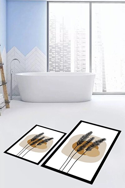 EY HOME cu imprimeu Set de covoraș de baie, lavabil, anti-alunecare, colorat,...