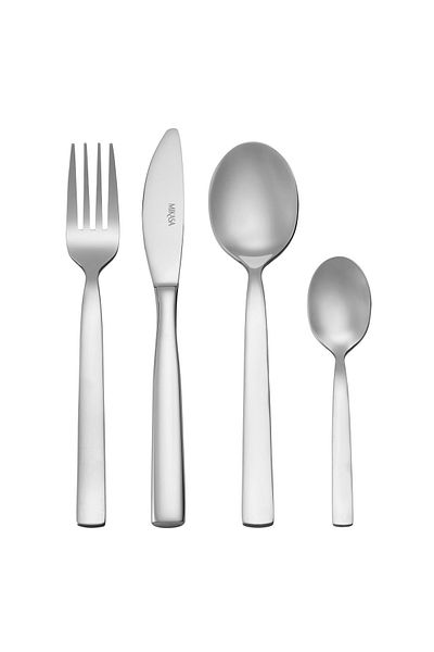 MIKASA MKCUTBEAU16PC Beaumont الفولاذ المقاوم للصدأ 16 قطعة شوكة ملعقة سكين
